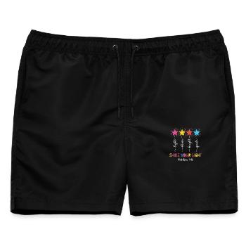 Kids Christian Toddler Armor Of God - Männer Badeshorts - Schwarz - Vorne - AI Model Male 178 light (178cm)