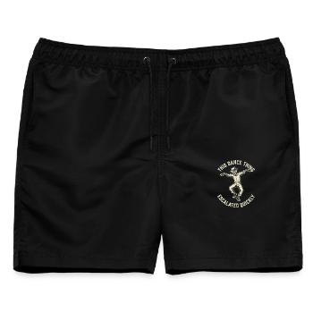 This Dance Thing Escalated Quickly Funny Skeleton - Männer Badeshorts - Schwarz - Vorne - AI Model Male 178 light (178cm)