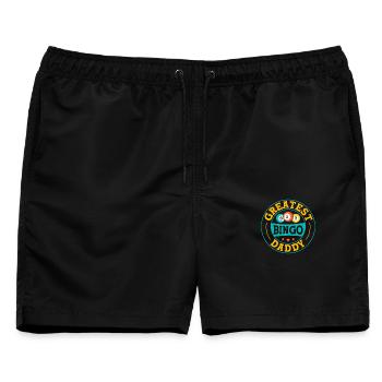 Bingo Game Greatest Bingo Daddy Bingo - Männer Badeshorts - Schwarz - Vorne - AI Model Male 178 light (178cm)