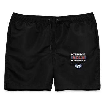 Barcelona Fußballfan - Männer Badeshorts - Schwarz - Vorne - AI Model Male 178 light (178cm)