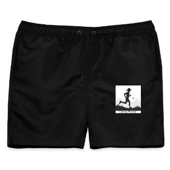 Cyborg Runner - Männer Badeshorts - Schwarz - Vorne - AI Model Male 178 light (178cm)