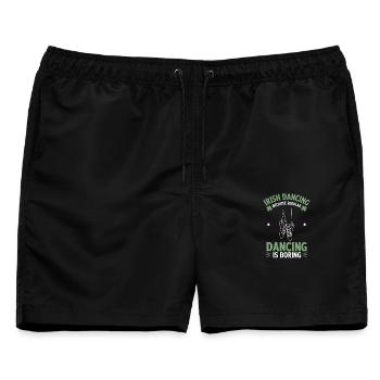 Irish Dance Irish Dancing Geschenk - Männer Badeshorts - Schwarz - Vorne - AI Model Male 178 light (178cm)