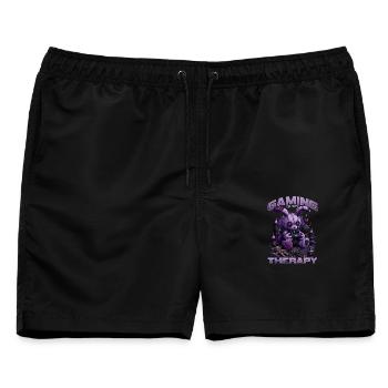 Pastel Goth Soft Goth Gaming Gamer - Männer Badeshorts - Schwarz - Vorne - AI Model Male 178 light (178cm)