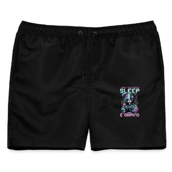 Pastel Goth Soft Goth Gaming Gamer - Männer Badeshorts - Schwarz - Vorne - AI Model Male 178 light (178cm)