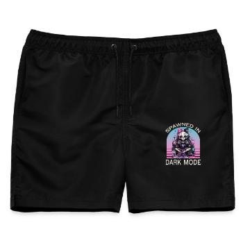Pastel Goth Soft Goth Gaming Gamer - Männer Badeshorts - Schwarz - Vorne - AI Model Male 178 light (178cm)