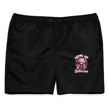 Pastel Goth Soft Goth Gaming Gamer - Männer Badeshorts - Schwarz - Vorne - AI Model Male 178 light (178cm)