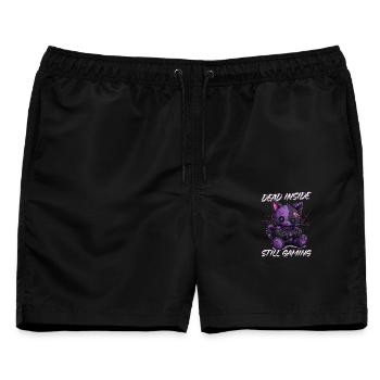 Pastel Goth Soft Goth Gaming Gamer - Männer Badeshorts - Schwarz - Vorne - AI Model Male 178 light (178cm)
