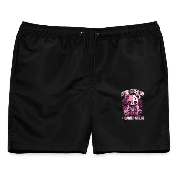 Pastel Goth Soft Goth Gaming Gamer - Männer Badeshorts - Schwarz - Vorne - AI Model Male 178 light (178cm)