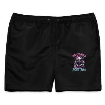 Pastel Goth Soft Goth Gaming Gamer - Männer Badeshorts - Schwarz - Vorne - AI Model Male 178 light (178cm)
