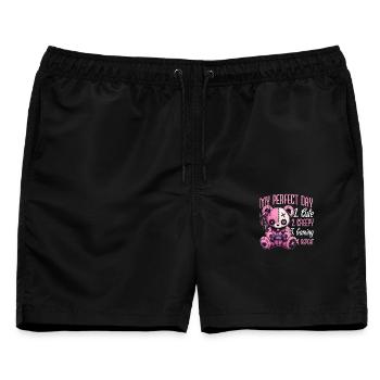 Pastel Goth Soft Goth Gaming Gamer - Männer Badeshorts - Schwarz - Vorne - AI Model Male 178 light (178cm)