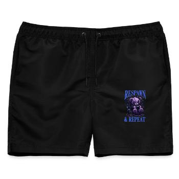 Pastel Goth Soft Goth Gaming Gamer - Männer Badeshorts - Schwarz - Vorne - AI Model Male 178 light (178cm)