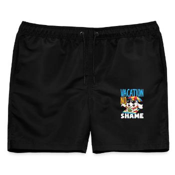 Das Einsteigen In Flugzeuge lustig - Männer Badeshorts - Schwarz - Vorne - AI Model Male 178 light (178cm)