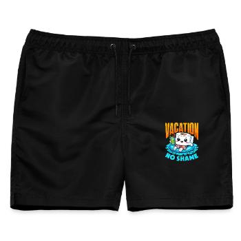 Das Einsteigen In Flugzeuge lustig - Männer Badeshorts - Schwarz - Vorne - AI Model Male 178 light (178cm)