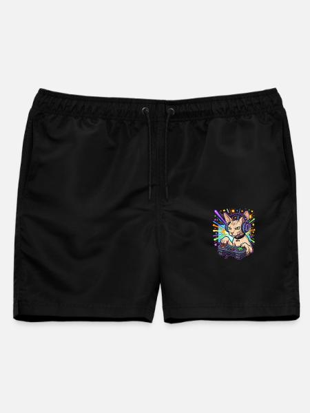 Sphynx Cat Gamer - Männer Badeshorts - Schwarz