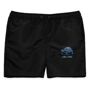 Take A Hike - Männer Badeshorts - Schwarz - Vorne - AI Model Male 178 light (178cm)