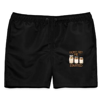 Dont Get Me Started Jars - Männer Badeshorts - Schwarz - Vorne - AI Model Male 178 light (178cm)