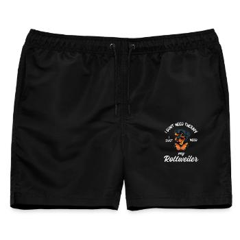 Coole Rottweiler-Sonnenbrillen - Männer Badeshorts - Schwarz - Vorne - AI Model Male 178 light (178cm)