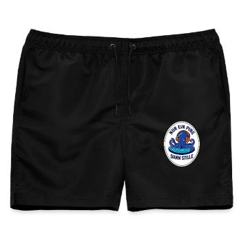 U-Boot Sonar Techniker T-Shirt Nur ein Ping - Männer Badeshorts - Schwarz - Vorne - AI Model Male 178 light (178cm)