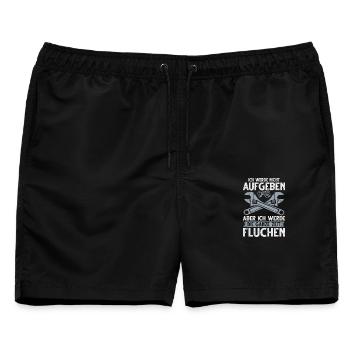 Mechaniker Auto Schrauber Handwerker Installateur - Männer Badeshorts - Schwarz - Vorne - AI Model Male 178 light (178cm)