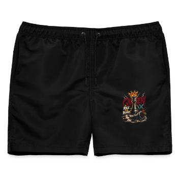 Damen Schachspieler Schachspiel Schachbrett Schach - Männer Badeshorts - Schwarz - Vorne - AI Model Male 178 light (178cm)
