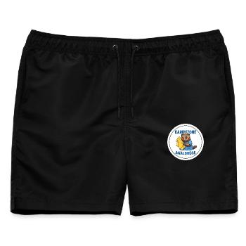 Kampfzone Analdrüse TFA Motiv - Männer Badeshorts - Schwarz - Vorne - AI Model Male 178 light (178cm)