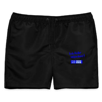 Märchen Bahn - Männer Badeshorts - Schwarz - Vorne - AI Model Male 178 light (178cm)