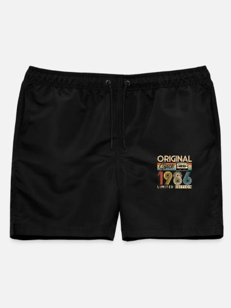 40. Geburtstag, 40 Jahre - Männer Badeshorts - Schwarz