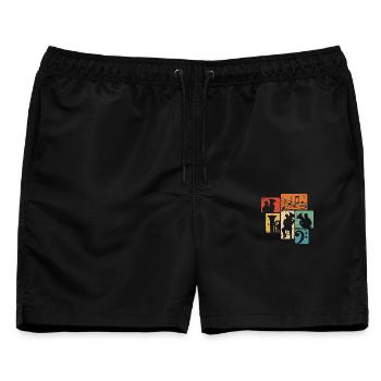Tuba Orchester Tubist Musiker Blasmusik - Männer Badeshorts - Schwarz - Vorne - AI Model Male 178 light (178cm)