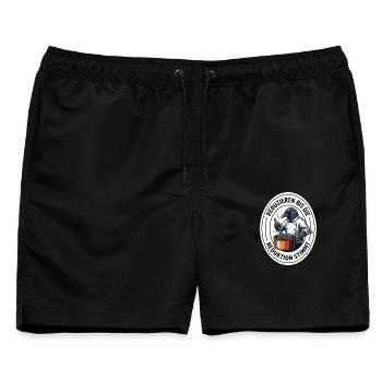 Sauce Reduktion Koch Saucier Gastronomie T-Shirt - Männer Badeshorts - Schwarz - Vorne - AI Model Male 178 light (178cm)