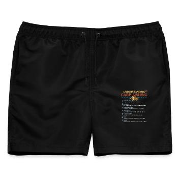 Geheimsprache des Karpfenfischens verstehen Band 3 - Männer Badeshorts - Schwarz - Vorne - AI Model Male 178 light (178cm)