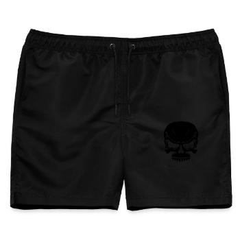 blutfleck - blood - blut - Männer Badeshorts - Schwarz - Vorne - AI Model Male 178 light (178cm)