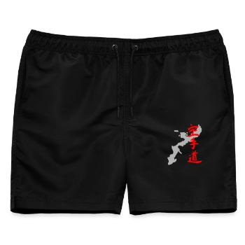 Okinawa - Männer Badeshorts - Schwarz - Vorne - AI Model Male 178 light (178cm)