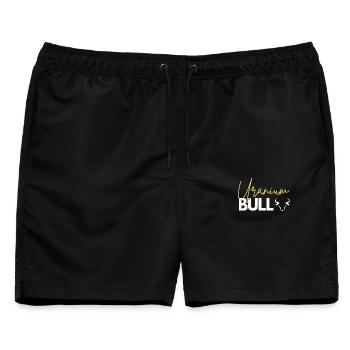 Uranium Bull Investor Commodity Trader Shirt - Männer Badeshorts - Schwarz - Vorne - AI Model Male 178 light (178cm)