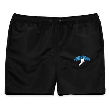 TOUCH DOWN - Männer Badeshorts - Schwarz - Vorne - AI Model Male 178 light (178cm)
