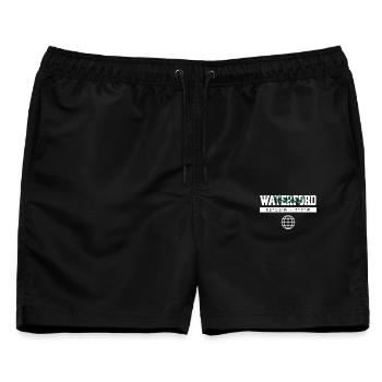 Waterford Irland Koordinaten Reise Souvenir - Männer Badeshorts - Schwarz - Vorne - AI Model Male 178 light (178cm)