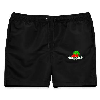 MELONE - Männer Badeshorts - Schwarz - Vorne - AI Model Male 178 light (178cm)