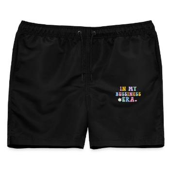 In meiner Geschäfts-Ära Unternehmer - Männer Badeshorts - Schwarz - Vorne - AI Model Male 178 light (178cm)