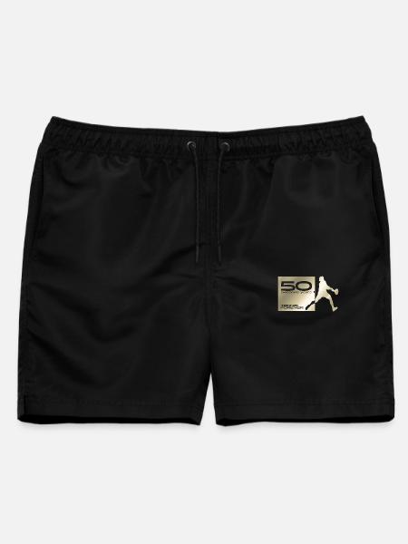 50 Jahre jung Tennisspieler - Männer Badeshorts - Schwarz
