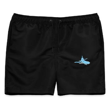 Augerutschte Banane - Männer Badeshorts - Schwarz - Vorne - AI Model Male 178 light (178cm)