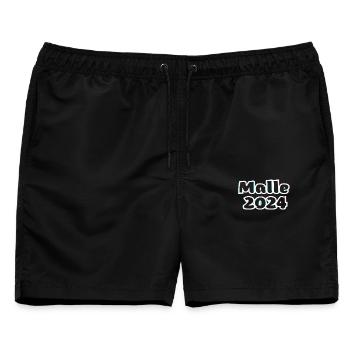 Malle 2024 - Männer Badeshorts - Schwarz - Vorne - AI Model Male 178 light (178cm)