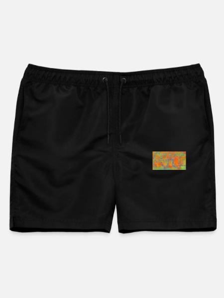 Friede - Männer Badeshorts - Schwarz