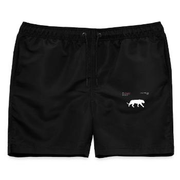 Tiger - Männer Badeshorts - Schwarz - Vorne - AI Model Male 178 light (178cm)
