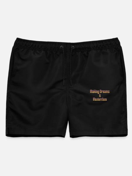 Träume zu einer Meisterklasse machen - Männer Badeshorts - Schwarz