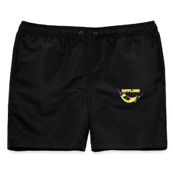 OFFLINE - Männer Badeshorts - Schwarz - Vorne - AI Model Male 178 light (178cm)