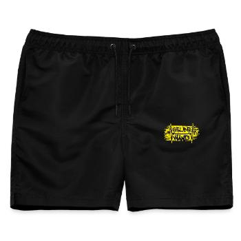 Dortmund Fan - Männer Badeshorts - Schwarz - Vorne - AI Model Male 178 light (178cm)
