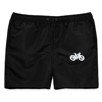 Fahrrad Geschenkidee Bike - Männer Badeshorts - Schwarz - Vorne - AI Model Male 178 light (178cm)