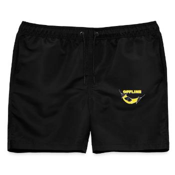 OFFLINE - Männer Badeshorts - Schwarz - Vorne - AI Model Male 178 light (178cm)