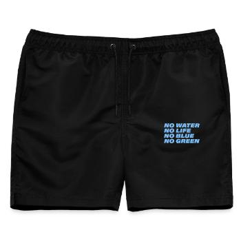 WATER - Männer Badeshorts - Schwarz - Vorne - AI Model Male 178 light (178cm)