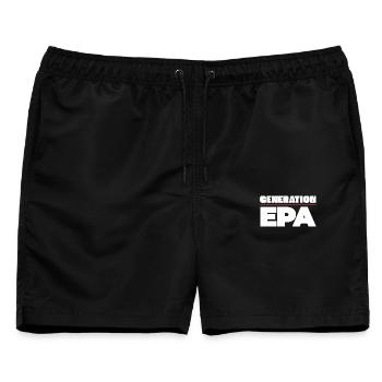 Generation EPA - Männer Badeshorts - Schwarz - Vorne - AI Model Male 178 light (178cm)