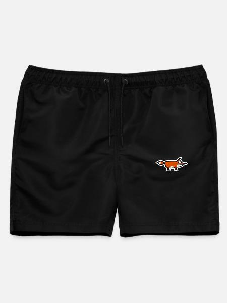 Fuchs - Männer Badeshorts - Schwarz